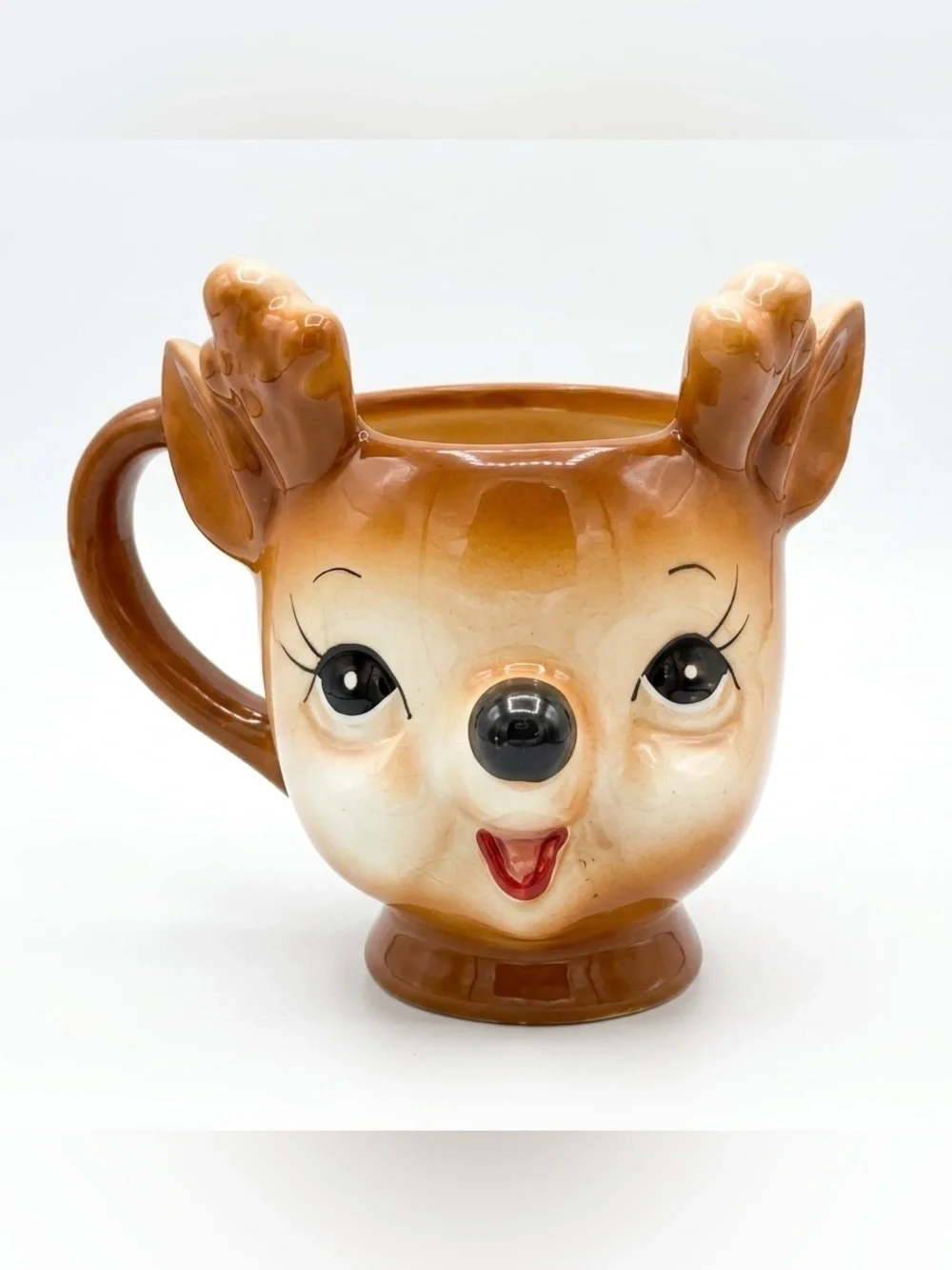 Pottery Barn Retro Reindeer Mugs